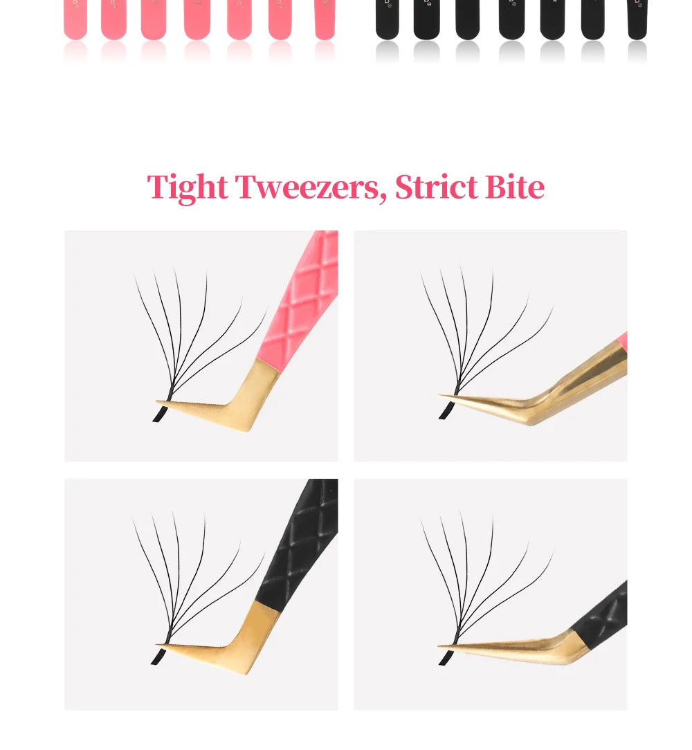 Bella moça Lash Tweezers Stainless Steel Eyelash Nail Tools Accurate Tweezers Nippers Pointed Clip Set Makeup Tools