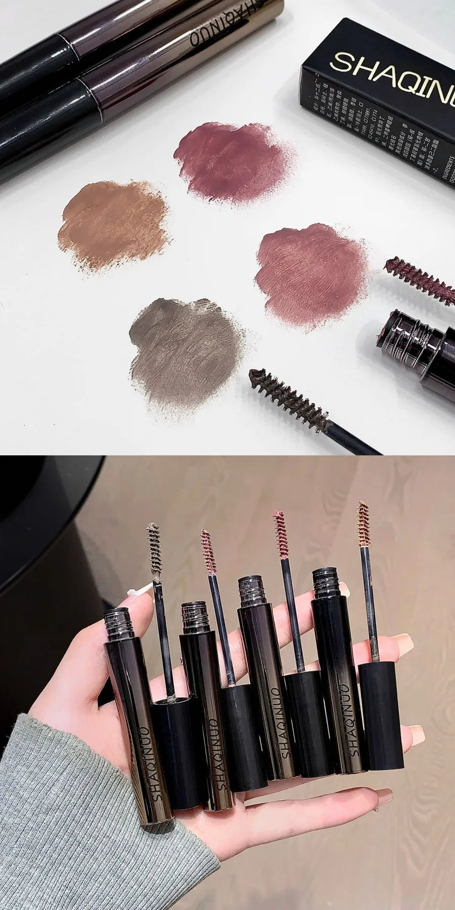Natural Dyeing Eyebrow Cream Waterproof Berry Pink Brown Tint Eyebrow Mascara Eyes Makeup Long-lasting Brow Enhacer Gel Cosmetic