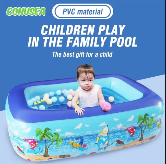 Inflatable Swimming Pool Family Pools Adult Children's Swimming Pool Summer Outdoor Indoor Kids Baby Bathtub Water Party Toys