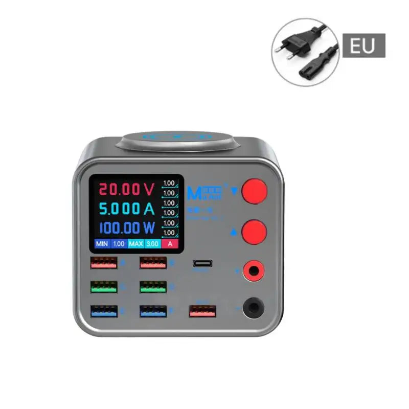 8-port Multifunction Charger for Mobile Phonewith Short Circuit Repair Function Smart Wireless Fast Charging Tool