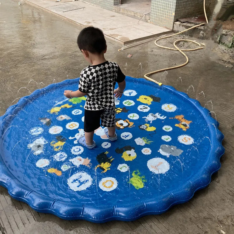 Water Fun toys outdoor water splash pad PVC inflatable swimming pool pad outdoor lawn play pad water amusement splash pad