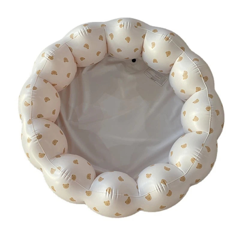 Inflatable Kiddie Pool Blow Up Paddling Pool Portable Children Water Swimming Pool For Infants Kids Toddlers Round Pools