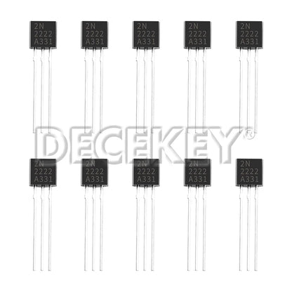 50/100PCS Transistor Kit 2N2222 TO92 NPN 30v 800MA Transistors Electronic kit