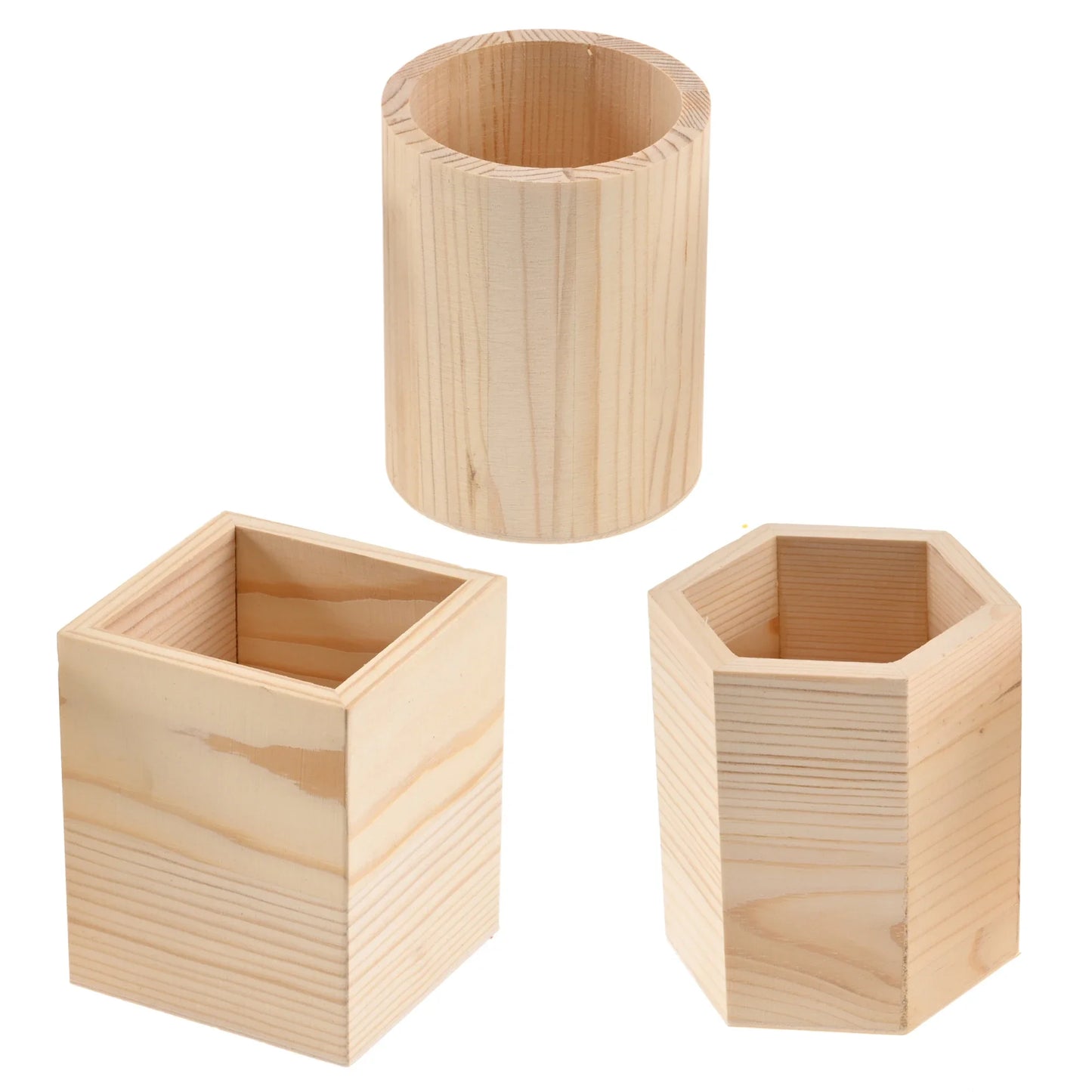 Wooden stationery storage box for pens, pencil cases, office pen holders, makeup brush containers, stationery supplies,