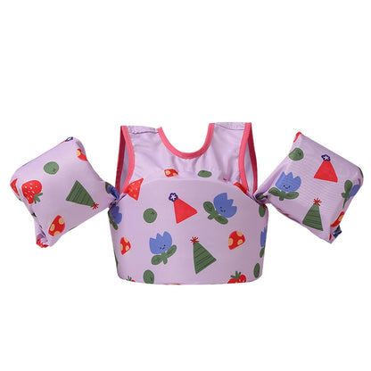 Swim Vest for Kids, Toddler Pool Floaties, Children Swimming Vest with Adjustable Strap, Swim Jacket Water Wing Arm Float Beach