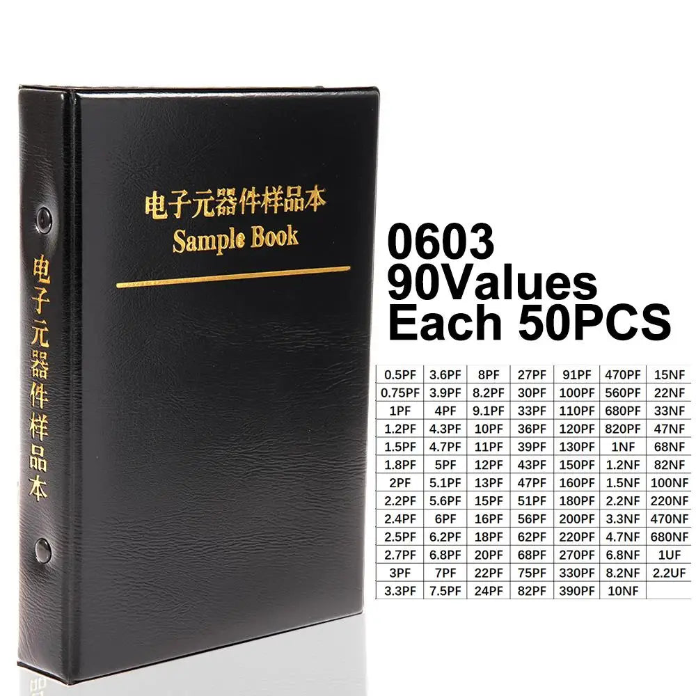 Transistor triode KitCapacitors Kit SMD Capacitor Sample Book 0201 0402 0603 0805 1206 Assortment Pack DIY(50Value/80Value ect.)
