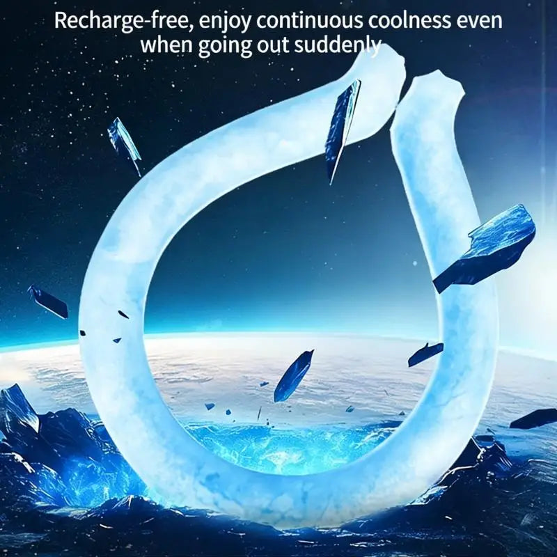 【CC】Outdoor Summer Neck Cooling Tube Wraps Ice Ring Neck Cooler Reusable Cooling Tool For Camping Hiking Cycling Running Fishing