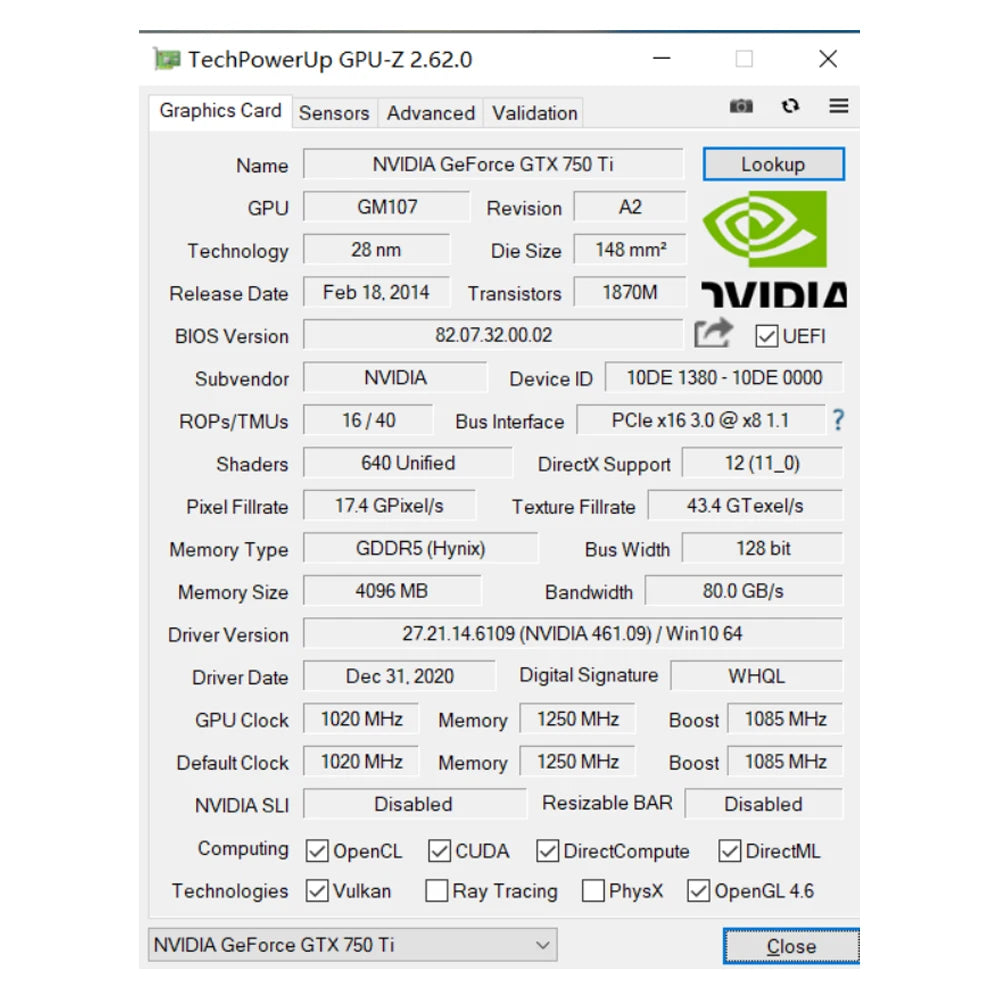 SOYO Graphics Cards NVIDIA GeForce GTX 750TI 4G GDDR5 128bit HDMI compatibili DVI*1 VGA*1 Video Card For Desktop Gaming Computer