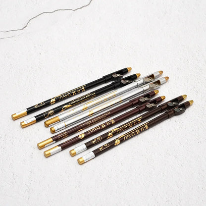 Men's Beard Edge Pencil Hairline Razor Trace Barber Shape Accessories With Sharpener Hair Line Pen Makeup Eyebrow Pencil
