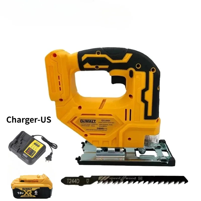 Dewalt 3000RPM Brushless Curve Saw Cordless Electric Jig Saw Portable Multifunction Adjustable Woodworking Power Tool
