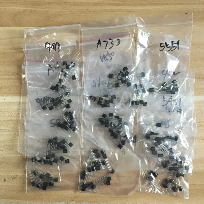 Transistor Assorted Kit TO-92 18kinds*10pcs=180pcs 2N2222 S9013 S9014 S9015 S9018 S8050 S8550 5551 5401 2N3904 2N3906 C1815