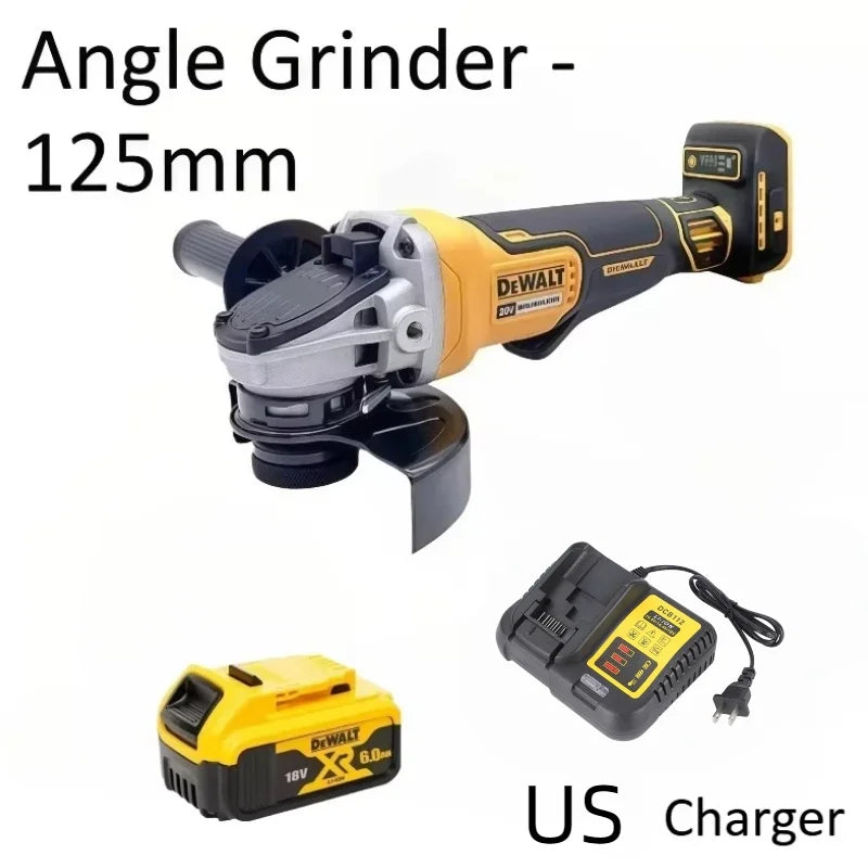 DEWALT 20V Cordless  Angle Grinder Cutting Machine Grinding Polishing Machine Electric Diamond Cutting Grinder Power Tools