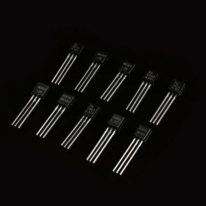 10 Values 100Pcs Transistor Assorted Kit TO-92 BC337 BC327 2N2222 2N2907 2N3906 S8050 S8550 A1015 C1815 transistor kit NPN PNP