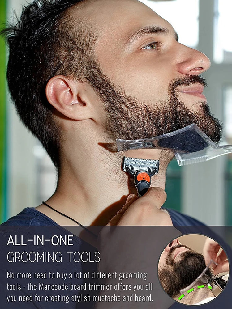 Beard Comb Sideburns Styling Comb Ribbon Brush Trimming Template Beard Styling Comb Makeup Comb Use With Beard Trimmer Or Razor