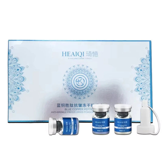 Blue Copper Peptide Freeze-Dried Powder GHK-Cu Essence Deep Hydration Firming Restore Skin Elasticity Rejuvenating SkinCare