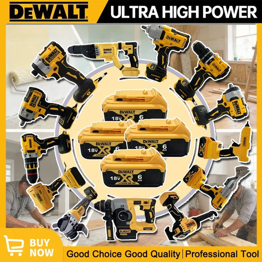 DEWALT Cordless Brushless Angle Grinder Cutter Electric Wrench Polisher Vacuum Jigsaw Multifunctional Power Tools