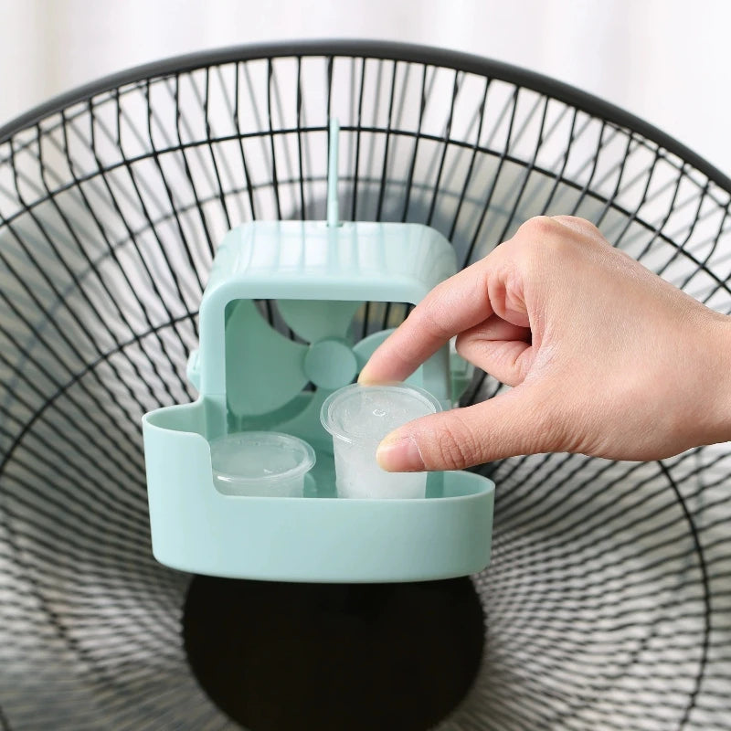 Hot Weather Fan Cooler Add Ice Cool Floor Fans Blow Cold Wind Household Hanging Ice Cooling Device Summer Small Air Conditioner