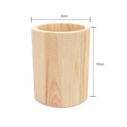 Wooden stationery storage box for pens, pencil cases, office pen holders, makeup brush containers, stationery supplies,