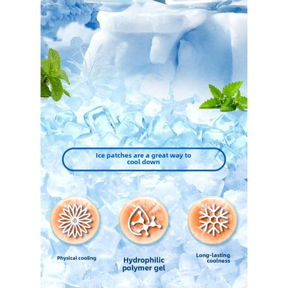 Summer Cooling Gel Patches Ice Cold Stickers Heatstroke Relief Cooling Pads Adults Portable Phone Heat Dissipation Cool Patches