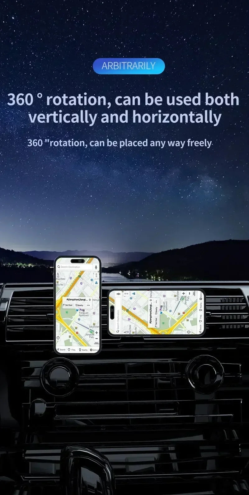 Magnetic Car Wireless Charger RGB For iPhone 13 14 15 16 17 Pro Max Macsafe Car Phone Holder Stand Mount Fast Charging Station