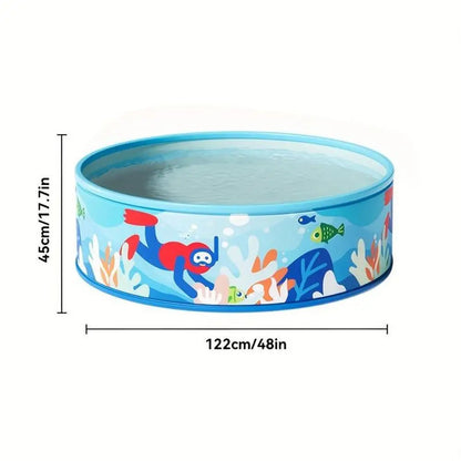 Non-inflatable Swimming Pool Circular Large Swimming Pool Children's/Home thickened baby pool Foldable Frame Pool