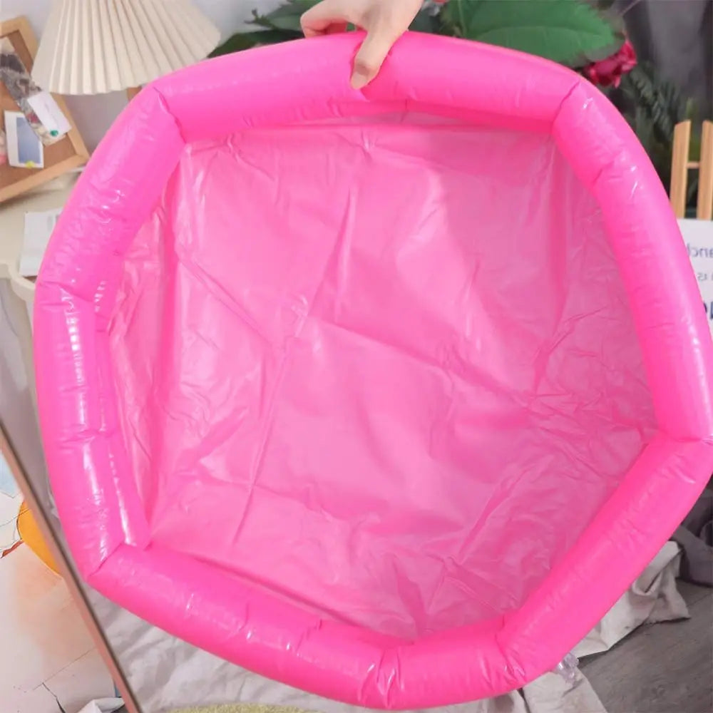 Portable Summer Inflatable Swimming Pool 60cm PVC Baby Swimming Pool Round Outdoor Play Water Bathtub for Kids