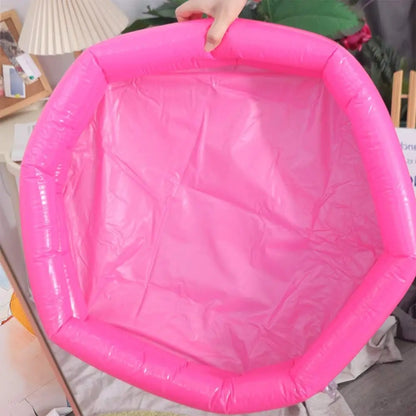 Portable Summer Inflatable Swimming Pool 60cm PVC Baby Swimming Pool Round Outdoor Play Water Bathtub for Kids