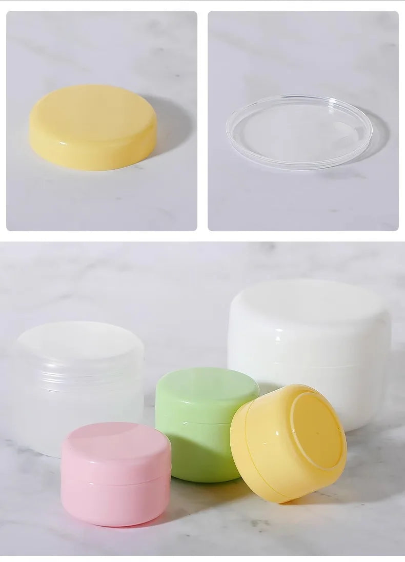20/30/50/100g Multi-color Cream Bottle Cream Box Sample Bottle Lotion Cosmetic Container Refillable Bottles Empty Makeup Jar