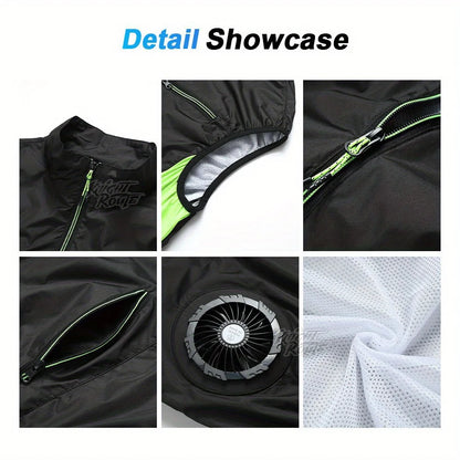 2025Summer Cool Vest,Wearable Cooling Fan, Air-conditioned Clothes Continuous cooling 13 Hours,for High Temperature Work Fishing