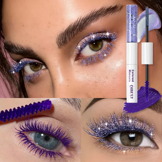 Double Head 2 IN 1 Mascara Silk Fiber Lash Mascara Volume Waterproof Lasting Non-Smudging Thick Thin Curling Mascara Eyes Makeup