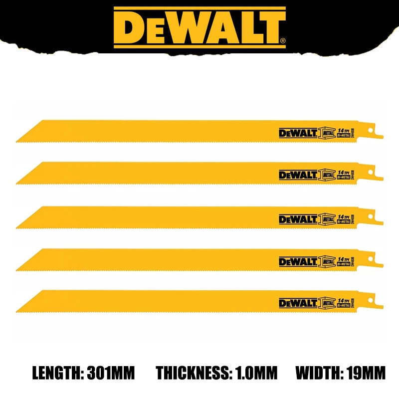 DEWALT Original Bi-Metal Reciprocating Saw Blades Sturdy Durable Tools Accessories DW4808 DW4802 DW4812 DW4813 DWA4186