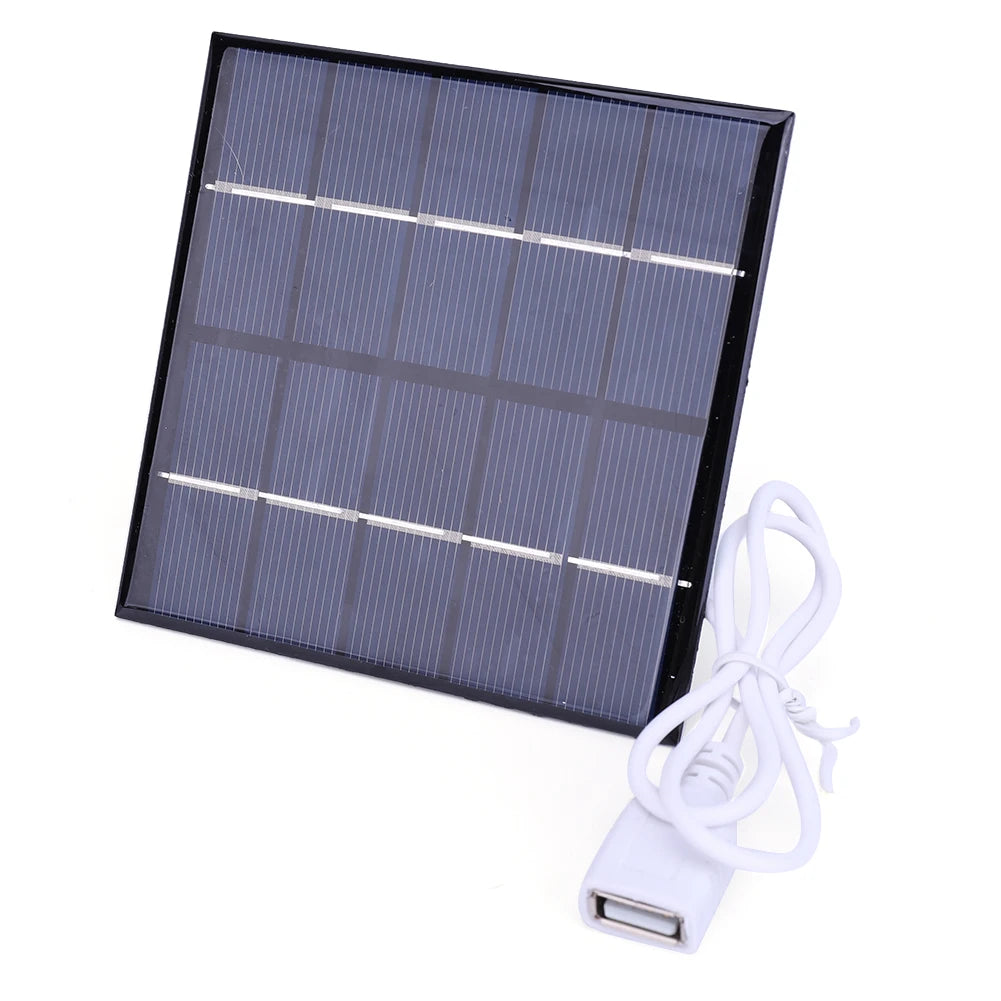 5V 240MA Solar Panel 5W Output USB Outdoor Portable Solar System For Low Power Products Cell Mobile Phone Chargers Electric Fan