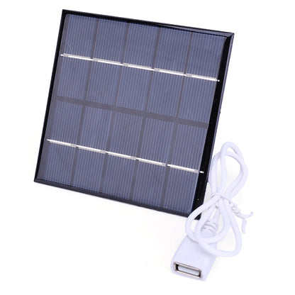 5V 240MA Solar Panel 5W Output USB Outdoor Portable Solar System For Low Power Products Cell Mobile Phone Chargers Electric Fan