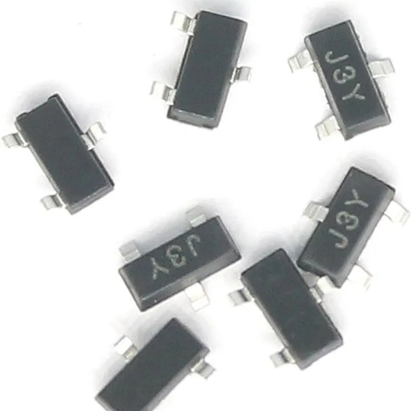 50PCS SMD Transistor Assortment Kit (S8050/S8550/SS8050/SS8550/S9012-S9018) SOT-23 Packagefor DIY Electronics, Arduino,Raspberry