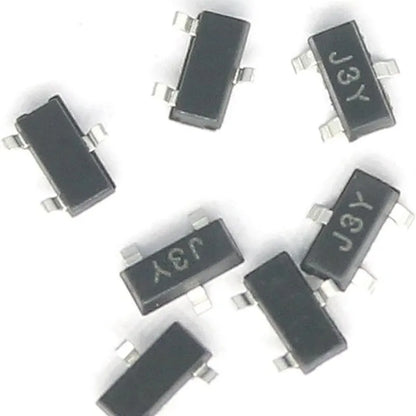 50PCS SMD Transistor Assortment Kit (S8050/S8550/SS8050/SS8550/S9012-S9018) SOT-23 Packagefor DIY Electronics, Arduino,Raspberry