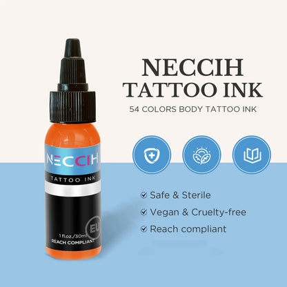 30ML Tattoo Ink - Professional Tattoo Ink Long Lasting Color Tattoo Pigment Makeup Works for Practice Tattoo Supplies