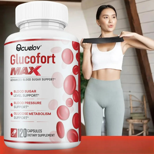 Glucofort Supplement Capsule with Vitamin C, Ginseng, Advanced Blood Sugar Support, Promotes Immune, Boosts Metabolism