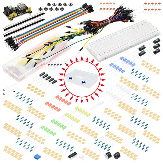 DIY Project Starter Kit For Arduino UNO R3 Kit Electronic DIY Kit Electronic Component Set With Box 830 Tie-points Breadboard