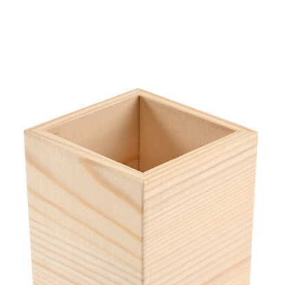 Wooden stationery storage box for pens, pencil cases, office pen holders, makeup brush containers, stationery supplies,