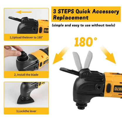 Dewalt brushless cordless quick release oscillating tool, multifunctional tool, renewable electric cutter for Dewalt 20V Battery