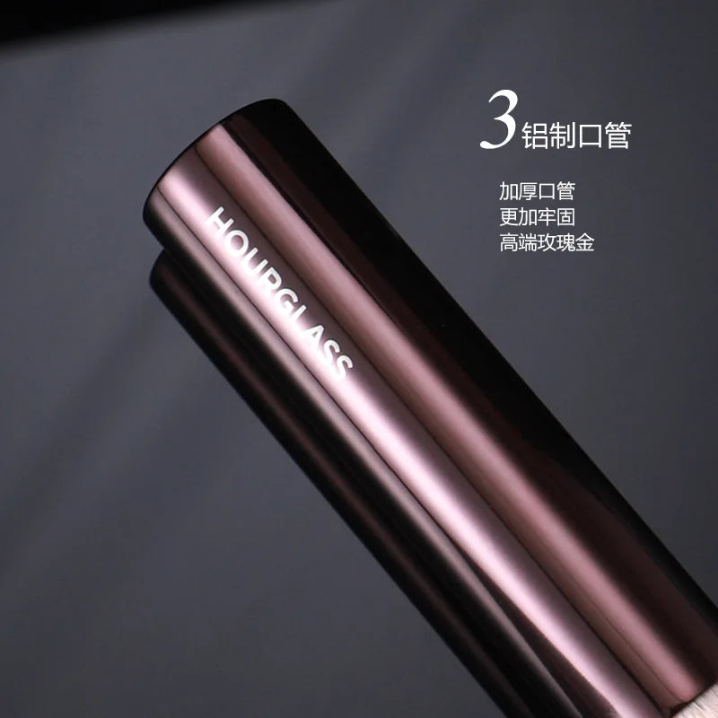 1pc Hourglass Finish Foundation Makeup brushes Vanish Foundation Make up brush metal handle Concealer Bronzer high end with box