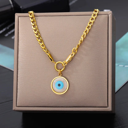 Double Layer Hollow Clavicle Chain Stainless Steel Necklace For Women Punk Hip-Hop Streetwear Jewelry Dropshipping