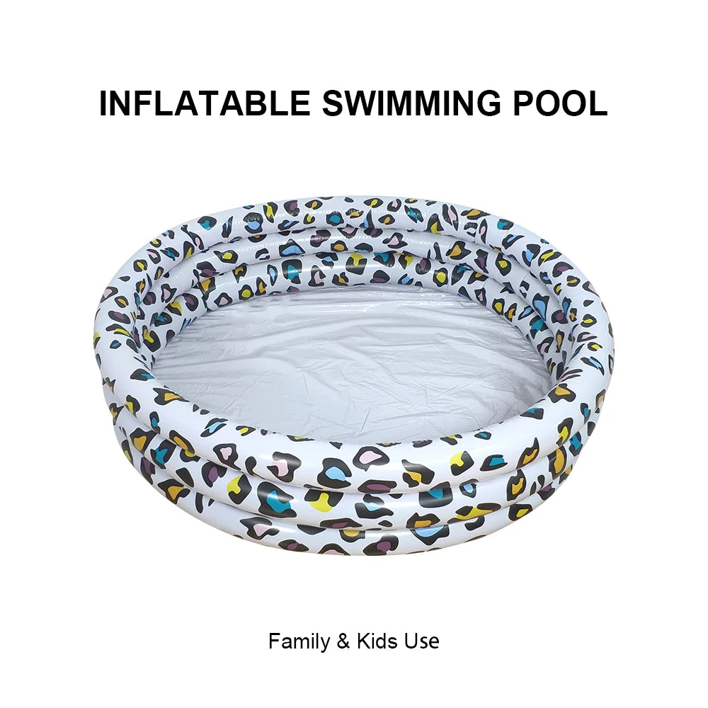 Leopard Pattern Inflatable Children's Sand Pool Outdoor Pool Indoor Ocean Ball Pool Baby Paddling Pool Pvc Swimming Pool