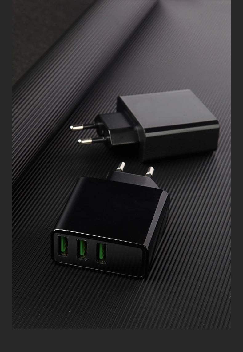 3.4A USB Charger Digital Display Fast Charging Quick Charge 3.0 Mobile Phone Chargers Adapter For iPhone Samsung Xiaomi Huawei