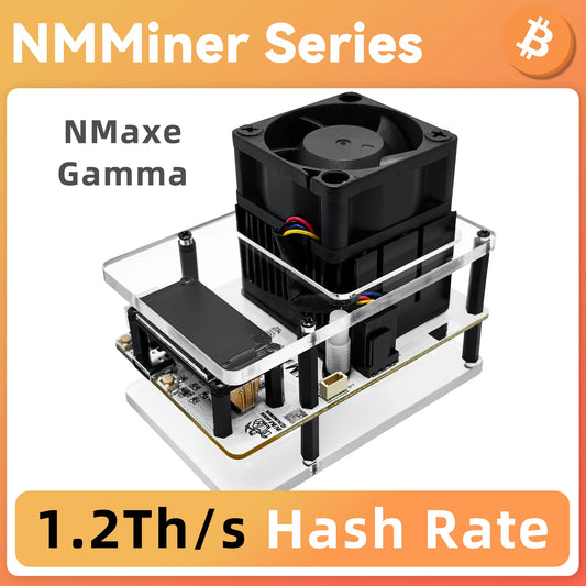 NerdMiner BTC Miner Chip Opensource Solo Bitcoin BM1370 NMAxe Gamma BTC SOLO Lottery Miner 1.2TH/s With Support USB-PD