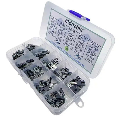 100pcs TO126 package transistors BD131-BD139/BD237/BD238, available in 10 different models, with DIY electronic component kit