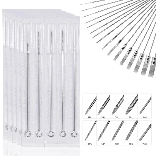 5-100pcs Sterilized Tattoo Needles RL RS M1 RM Tattoo Machine Needle for Tattoo Permanent Makeup Machine Liner and Shader Needle