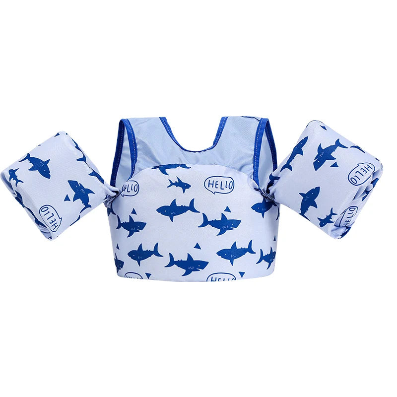 Swim Vest for Kids, Toddler Pool Floaties, Children Swimming Vest with Adjustable Strap, Swim Jacket Water Wing Arm Float Beach