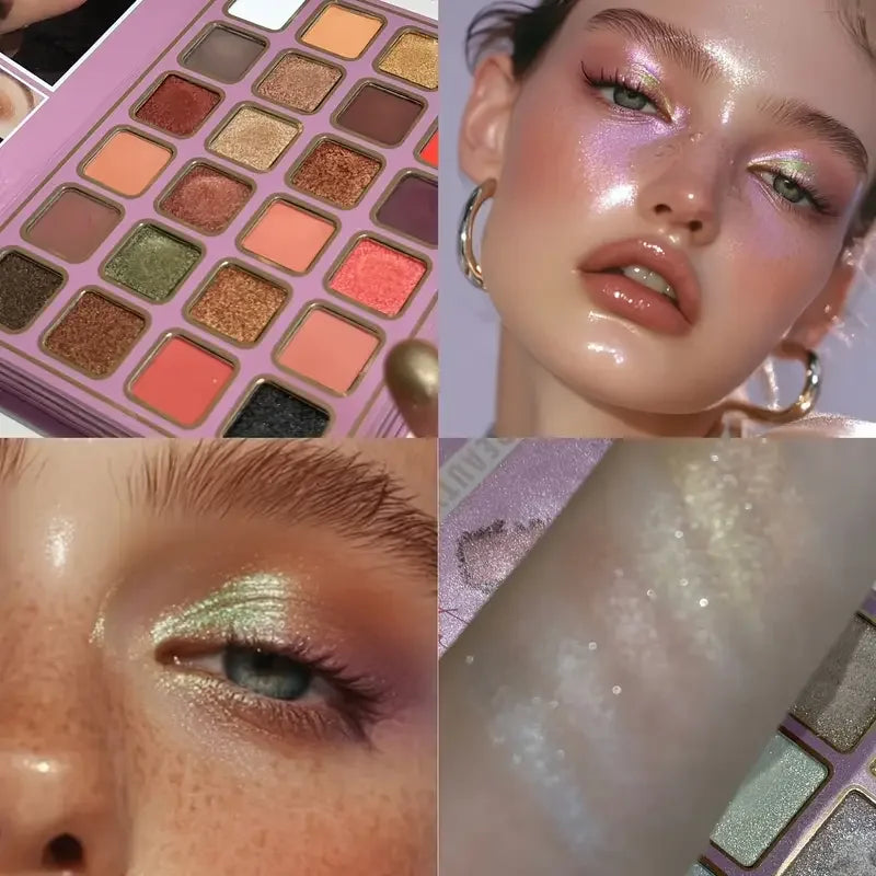 78 Colors Glitter Eyeshadow Palette Matte Waterproof Bookish Eyeshadow Palette Collection Blush All-in-One Multi-Color Makeup