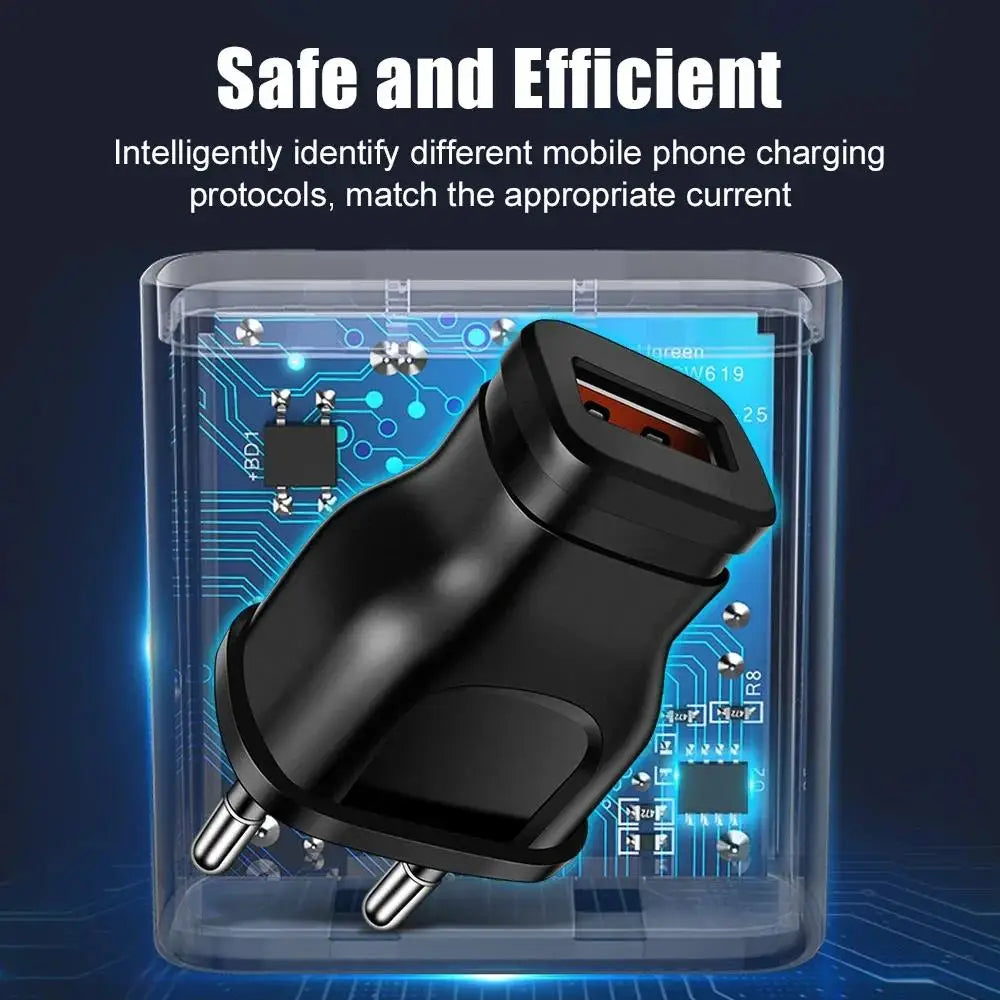Mobile Phone Chargers AC 5V 1A USB Charger Mini Power Adapter Travel Wall Charger US EU Plug For iPhone Huawei Realme Redmi OPPO